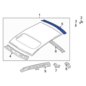 Mazda OE - Rear Roof Header Panel