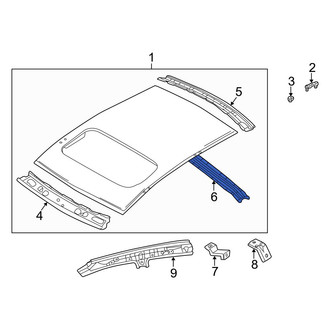 Mazda OE - Rear Roof Bow