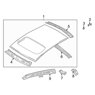 Mazda OE - Roof & Components (With Sunroof)