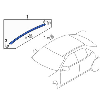 Mazda OE - Right Roof Molding