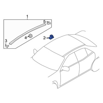 Mazda OE - Roof Molding Clip