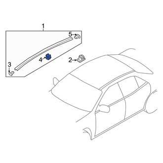 Mazda OE - Center Roof Molding Cap