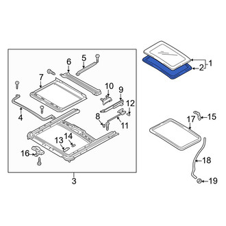 Mazda OE - Sunroof Seal