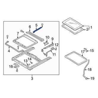 Mazda OE - Left Sunroof Deflector