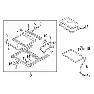 Mazda OE - Sunroof Stopper