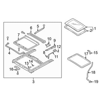 Mazda OE - Roof - Sunroof (With Sunroof), (DX / ES / LX)