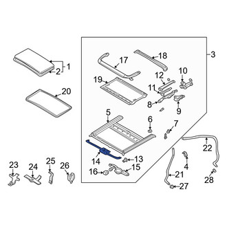 Mazda OE - Sunroof Cable
