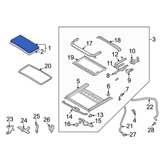 Mazda OE - Sunroof Glass