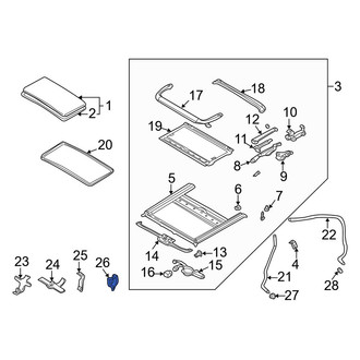 Mazda OE - Sunroof Drain Hose Clip