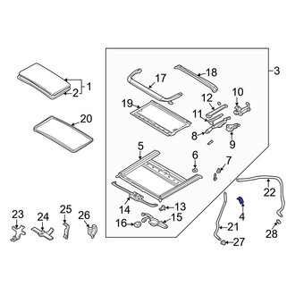 Mazda OE - Front Left Sunroof Frame Bracket