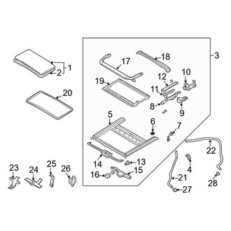 Mazda OE - Sunroof Stopper