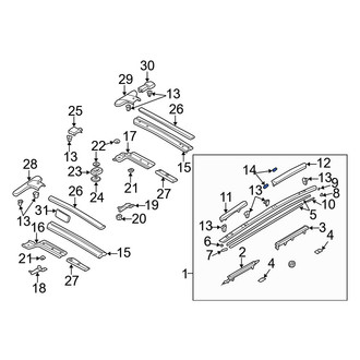 Mazda OE - Roof Luggage Carrier Side Rail Seal
