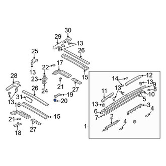 Mazda OE - Convertible Top Seal Clip