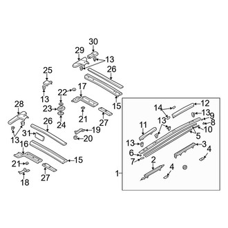 Mazda OE - Roof - Luggage Carrier (With Sunroof)
