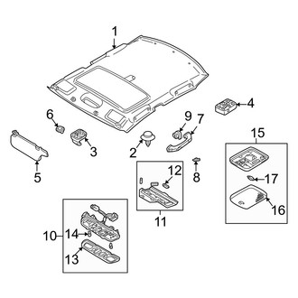 Mazda OE - Roof - Interior Trim (With Sunroof), (DX / ES / LX)