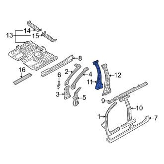 Mazda OE - Left Inner Body B-Pillar