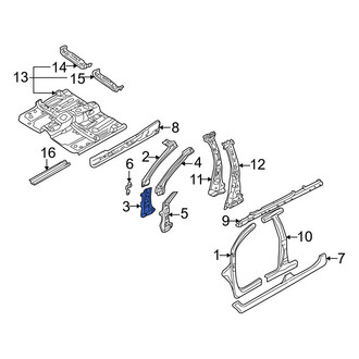 Mazda OE - Right Lower Inner Body A-Pillar