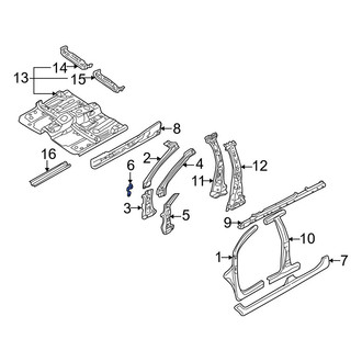 Mazda OE - Left Instrument Panel Mounting Bracket