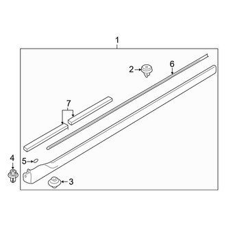 Mazda OE - Pillars, Rocker & Floor - Exterior Trim (With MPS2), (DX / ES / LX / Mazdaspeed)