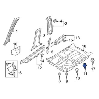 Mazda OE - Deck Lid Trim Clip