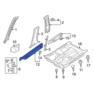 Mazda OE - Front Right Door Sill Plate