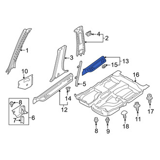 Mazda OE - Rear Right Door Sill Plate