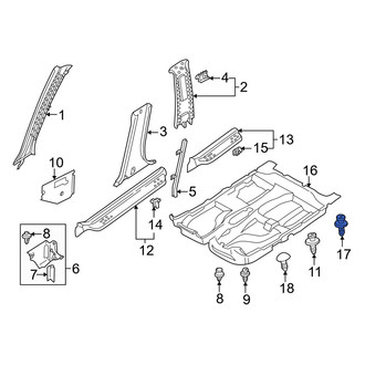 Mazda OE - Floor Carpet Clip