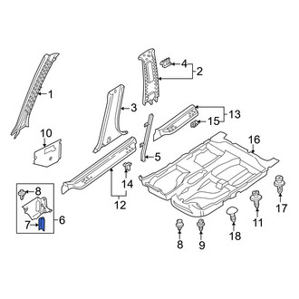 Mazda OE - Kick Panel Trim Cap