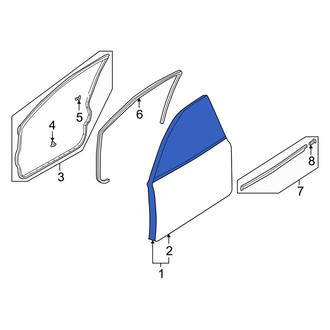 Mazda OE - Front Left Door Shell
