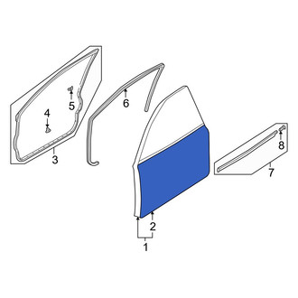 Mazda OE - Front Left Outer Door Outer Panel