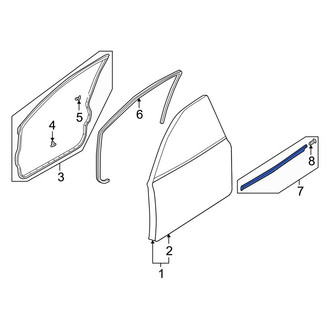Mazda OE - Front Left Door Molding