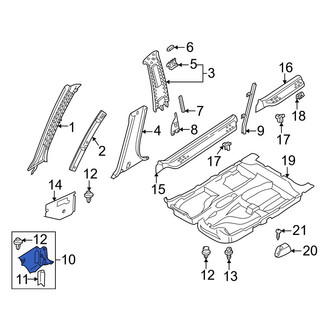 Mazda OE - Left Kick Panel Trim