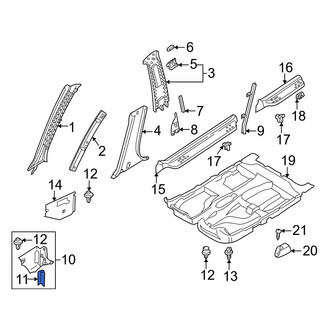 Mazda OE - Kick Panel Trim Cap