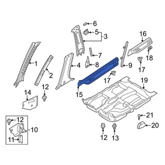 Mazda OE - Front Right Door Sill Plate