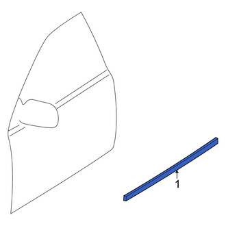 Mazda OE - Rear Right Door Molding
