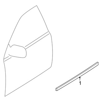 Mazda OE - Front Door - Exterior Trim