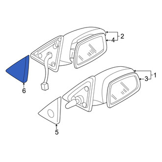 Mazda OE - Front Left Inner Door Mirror Cover