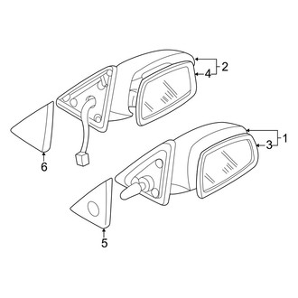 Mazda OE - Front Door - Outside Mirrors
