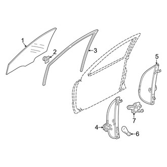 Mazda OE - Front Door - Glass & Hardware
