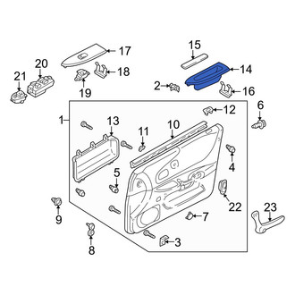 Mazda OE - Front Left Door Trim Panel Pocket