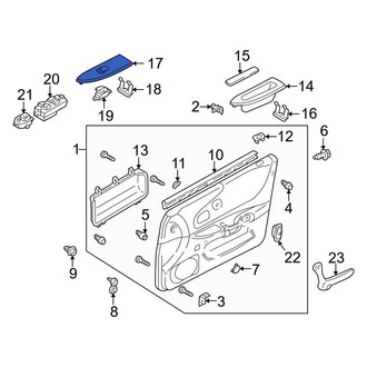 Mazda OE - Front Left Door Switch Trim Panel