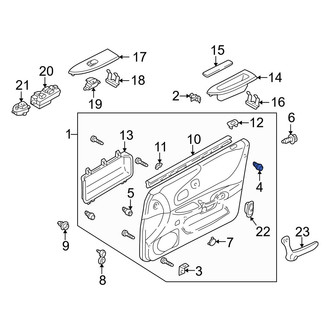Mazda OE - Rear Door Interior Trim Panel Retainer