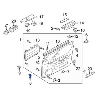 Mazda OE - Front Door Interior Trim Panel Cap