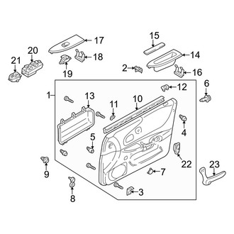 Mazda OE - Front Door - Interior Trim (DX / ES / LX)