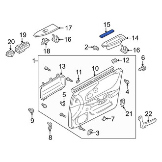 Mazda OE - Front Door Interior Trim Panel Cap