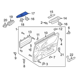 Mazda OE - Front Left Door Switch Trim Panel