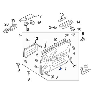 Mazda OE - Front Door Interior Trim Panel Cap