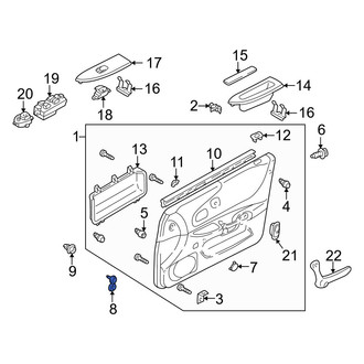 Mazda OE - Front Door Interior Trim Panel Cap