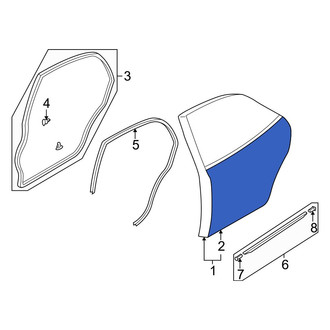 Mazda OE - Rear Left Outer Door Outer Panel