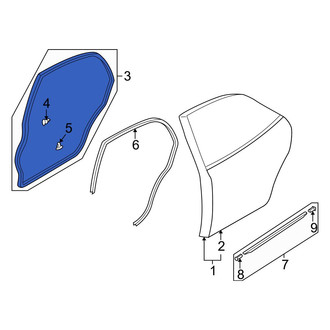 Mazda OE - Rear Left Outer Door Seal